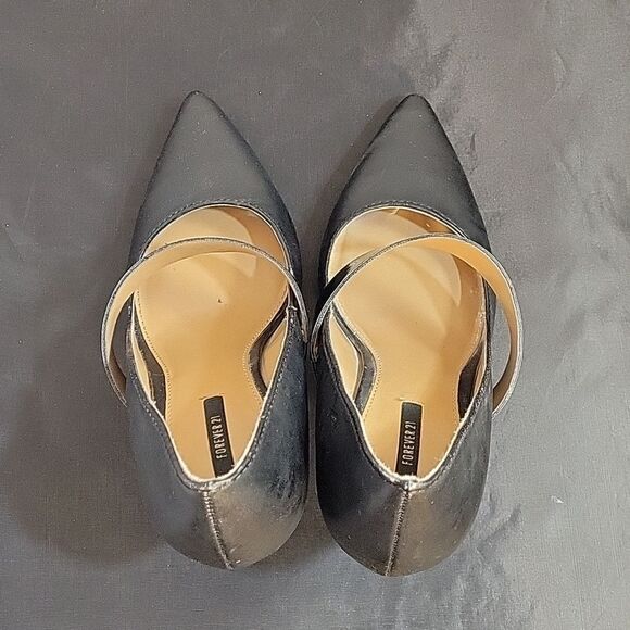 FOREVER 21 POINTED TOE HIGH HEEL STILETTOS ONE STRAP BAND PUMP SHOES - Picture 6 of 12